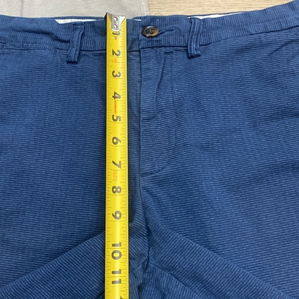 Men's Chino Shorts Bundle Navy Grey Striped Old Navy Ultimate Slim Size 32‎